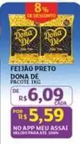 Assaí Atacadista Dona dê - feijão preto oferta