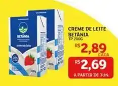 Assaí Atacadista Betânia - creme de leite oferta