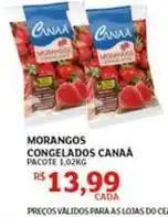Assaí Atacadista Canaã - morangos congelados oferta