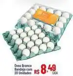 Max Atacadista Ovos branco bandeja com 20 unidades oferta