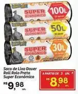 Fort Atacadista Super - saco de lixo dover roll rolo preto econômico oferta