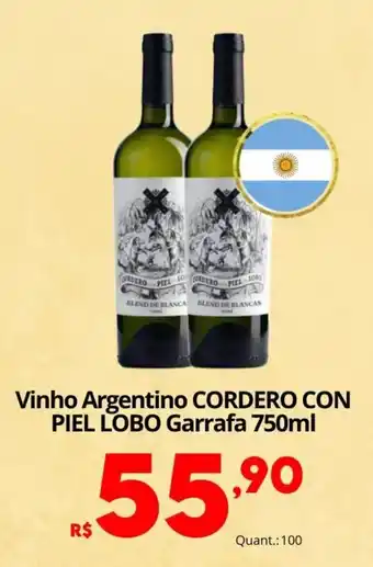 Althoff Supermercados Vinho Argentino Cordero Con Piel Lobo oferta