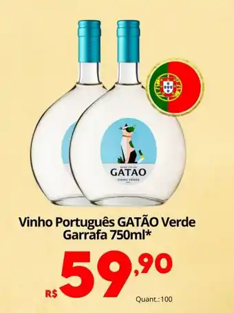 Althoff Supermercados Vinho Português GATÃO Verde oferta