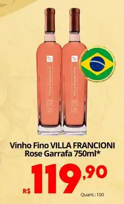 Althoff Supermercados Vinho Fino Villa Francioni Rose oferta