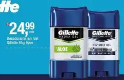 Frangolândia Desodorante em gel gillette 85g tipos oferta