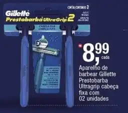 Frangolândia Aparelho de barbear gillette prestobarba ultragrip cabeça fixa oferta