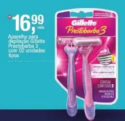 Frangolândia Aparelho para depilação gillette prestobarba 3 oferta
