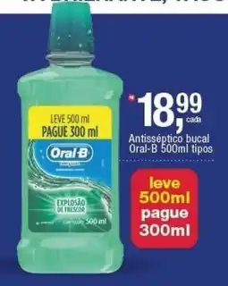 Frangolândia Antisséptico bucal oral-b 500ml tipos oferta