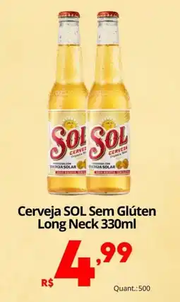 Althoff Supermercados Cerveja sol sem glúten long neck oferta