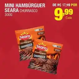 Santo Supermercados Mini hambúrguer seara churrasco oferta
