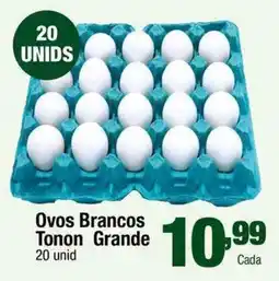 Santo Supermercados Ovos Brancos Tonon Grande oferta