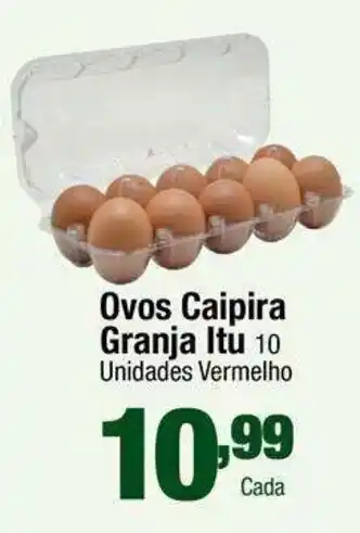 Santo Supermercados Ovos Caipira Granja Itu oferta