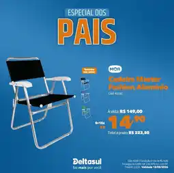 Deltasul Cadeira Master Fashion Alumínio oferta