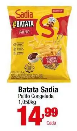 Santo Supermercados Batata sadia palito congelada oferta