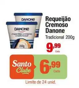 Santo Supermercados Requeijão cremoso danone tradicional oferta