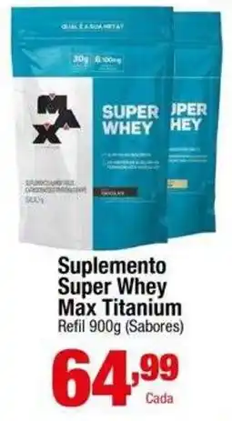 Santo Supermercados Suplemento Super Whey Max Titanium oferta