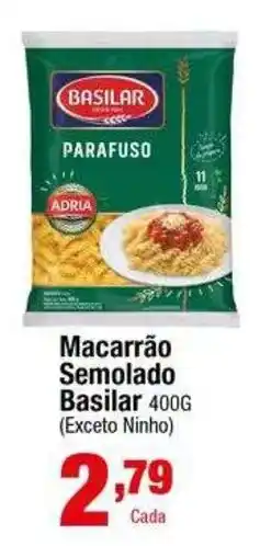 Santo Supermercados Macarrão Semolado Basilar oferta