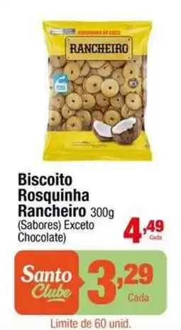Santo Supermercados Biscoito Rosquinha Rancheiro oferta
