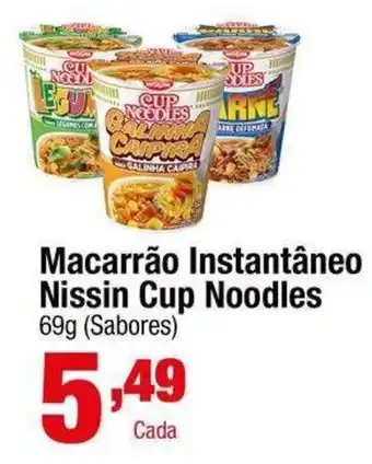 Santo Supermercados Macarrão Instantâneo Nissin Cup Noodles oferta