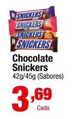 Santo Supermercados Chocolate snickers oferta