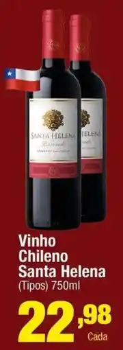 Santo Supermercados Vinho chileno santa helena oferta