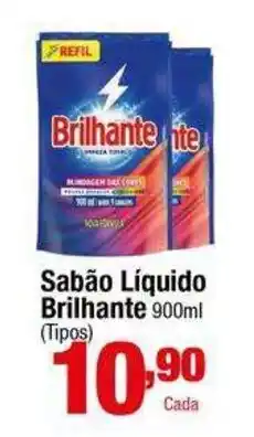 Santo Supermercados Sabão Líquido Brilhante oferta