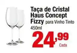 Santo Supermercados Taça de Cristal Haus Concept Fizzy para Vinho Tinto oferta