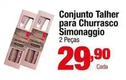 Santo Supermercados Conjunto talher para churrasco simonaggio oferta