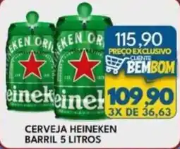 Rancho Bom Supermercados Cerveja heineken barril 5 litros oferta