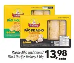 Asun Pão de Alho Tradicional/ Pão 4 Queijos Italinay oferta