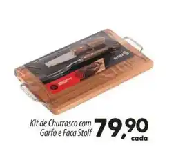 Asun Kit de Churrasco com Garfo e Faca Stolf oferta