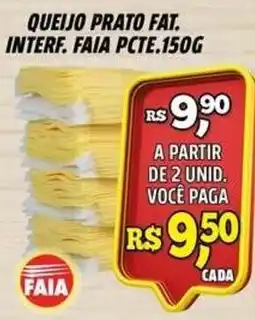Zattão Supermercado Queijo prato fat. interf. faia pcte.150g oferta