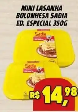 Zattão Supermercado Mini lasanha bolonhesa sadia ed. especial oferta