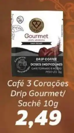 Supermercados Tauste Café 3 Corações Drip Gourmet oferta
