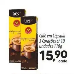 Asun Café em Cápsula 3 Corações c/ 10 unidades oferta