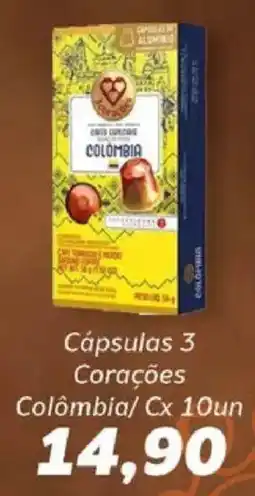 Supermercados Tauste Cápsulas 3 Corações Colômbia oferta