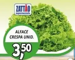 Zattão Supermercado Alface crespa unid. oferta