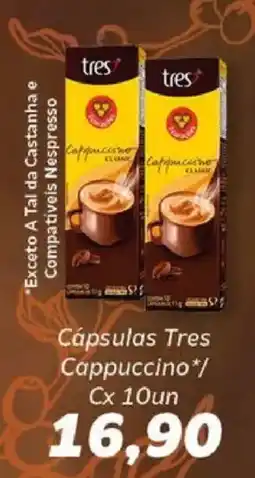 Supermercados Tauste Cápsulas Tres Cappuccino oferta