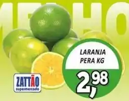 Zattão Supermercado laranja pera oferta