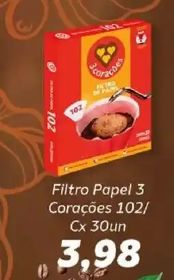 Supermercados Tauste Filtro Papel 3 Corações 102 oferta