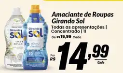 Stok Center Amaciantede Roupas Girando Sol oferta