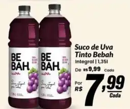 Stok Center Suco de Uva Tinto Bebah Integral oferta