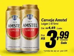 Stok Center Cerveja Amstel lager oferta
