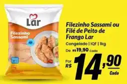 Stok Center Filezinho Sassami ou Filé de Peito de Frango Lar oferta