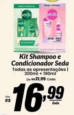 Stok Center Kit Shampoo e Condicionador Seda oferta