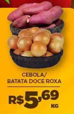 DB Supermercados cebola/ batata doce roxa oferta