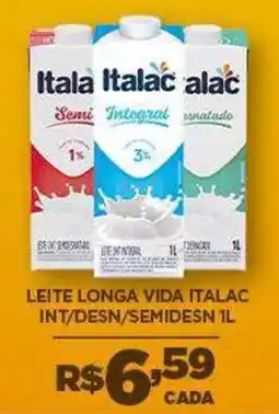 DB Supermercados Leite longa vida italac int/desn/semidesn oferta