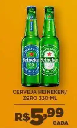 DB Supermercados Cerveja heineken/ zero 330 ml oferta