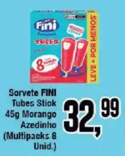 Redeconomia Sorvete FINI Tubes Stick oferta
