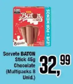 Redeconomia Sorvete BATON Stick Chocolate oferta